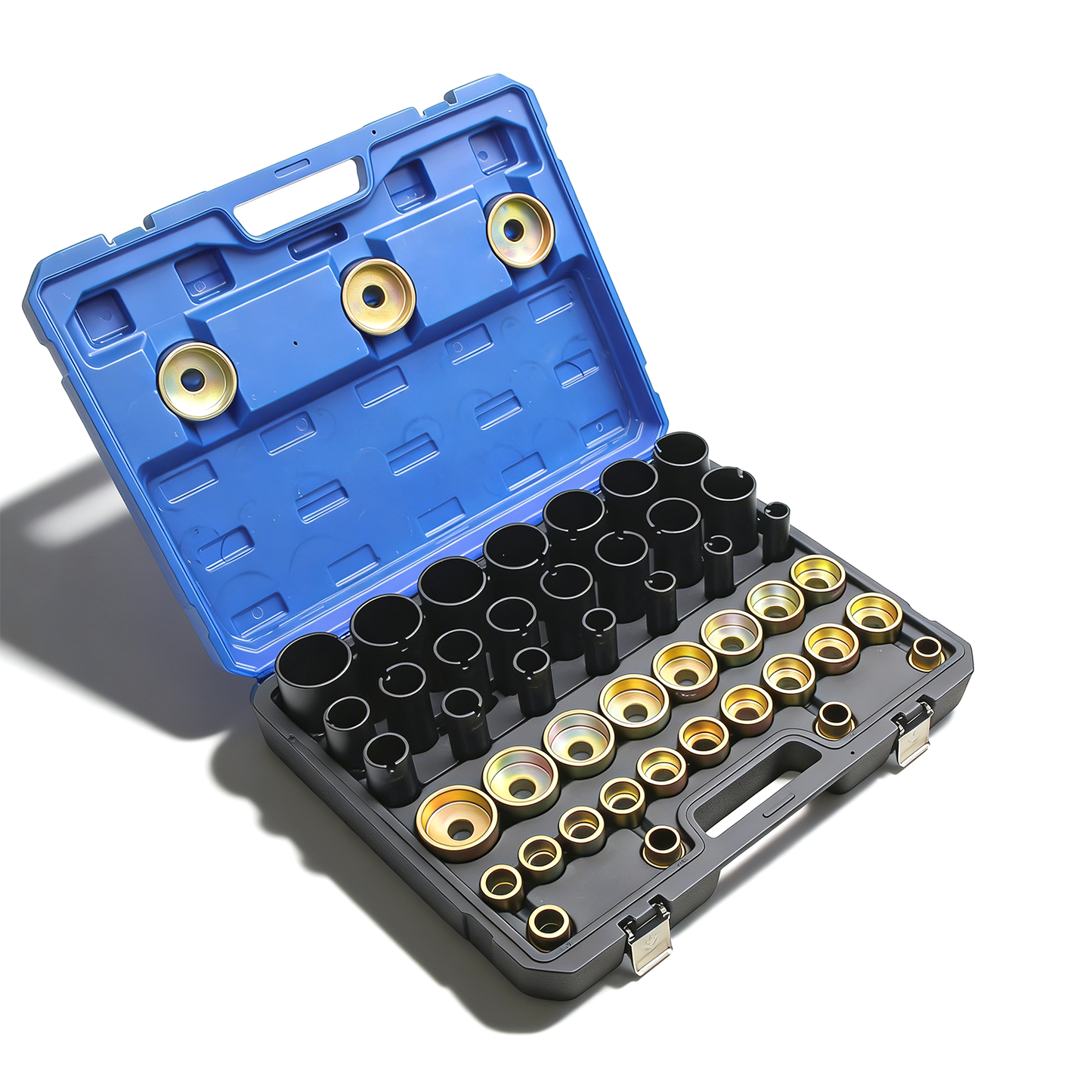 Kuntech Hydraulischer Buchsen Auspresssatz 26–74mm Silentlager Werkzeug Abzieher Set KFZ