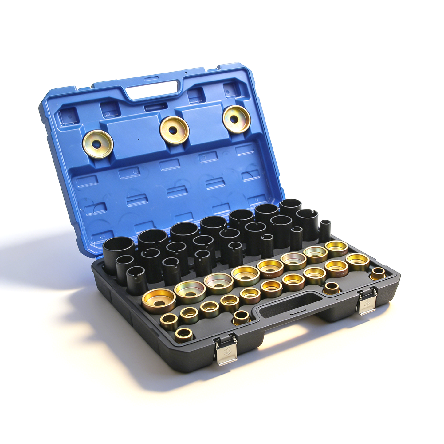 Kuntech Hydraulischer Buchsen Auspresssatz 26–74mm Silentlager Werkzeug Abzieher Set KFZ