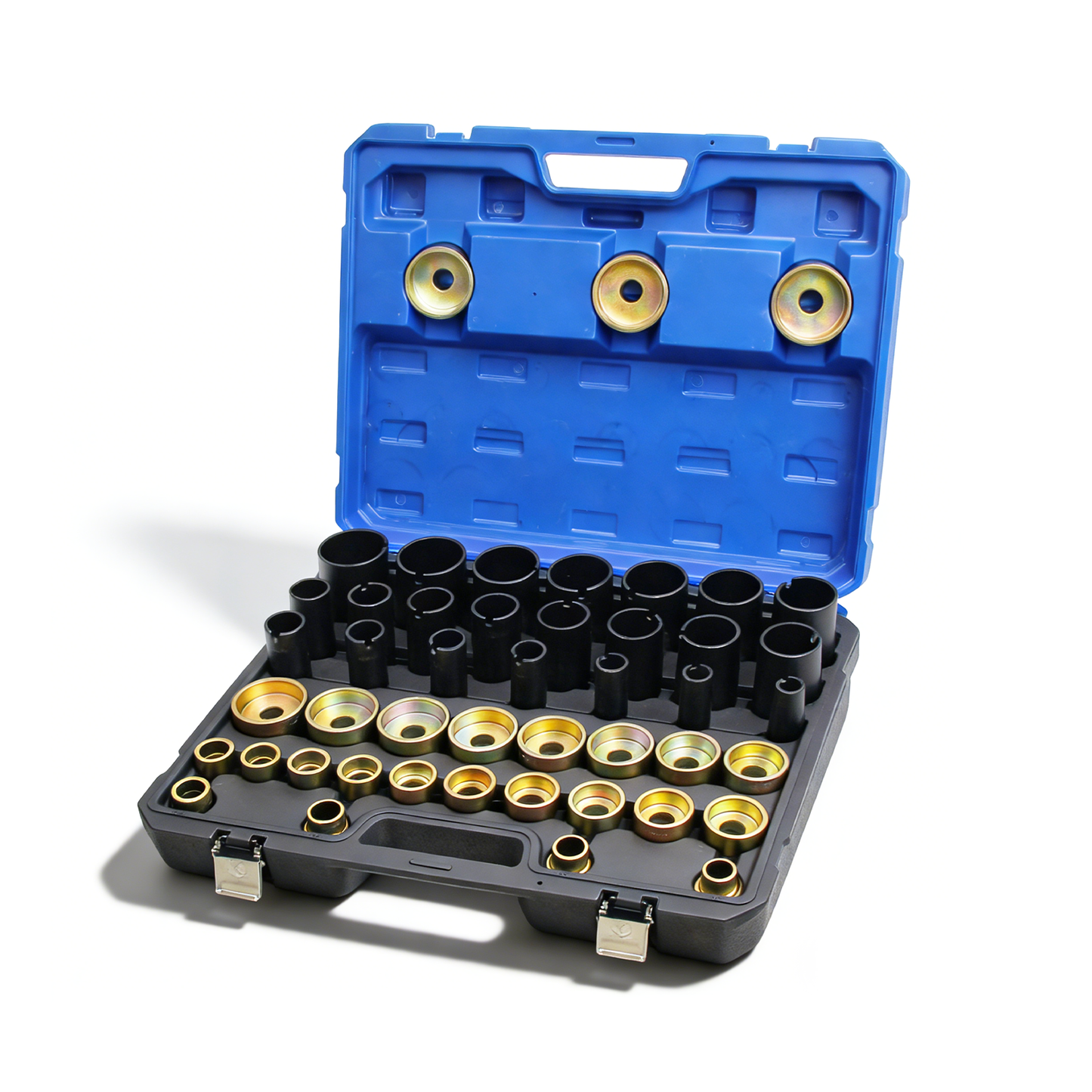 Kuntech Hydraulischer Buchsen Auspresssatz 26–74mm Silentlager Werkzeug Abzieher Set KFZ