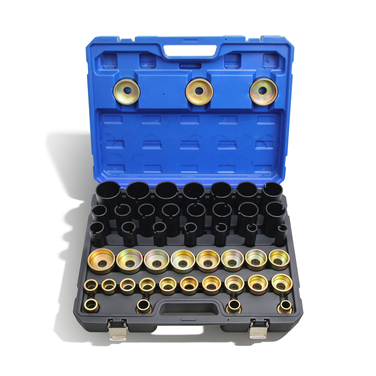 Kuntech Hydraulischer Buchsen Auspresssatz 26–74mm Silentlager Werkzeug Abzieher Set KFZ