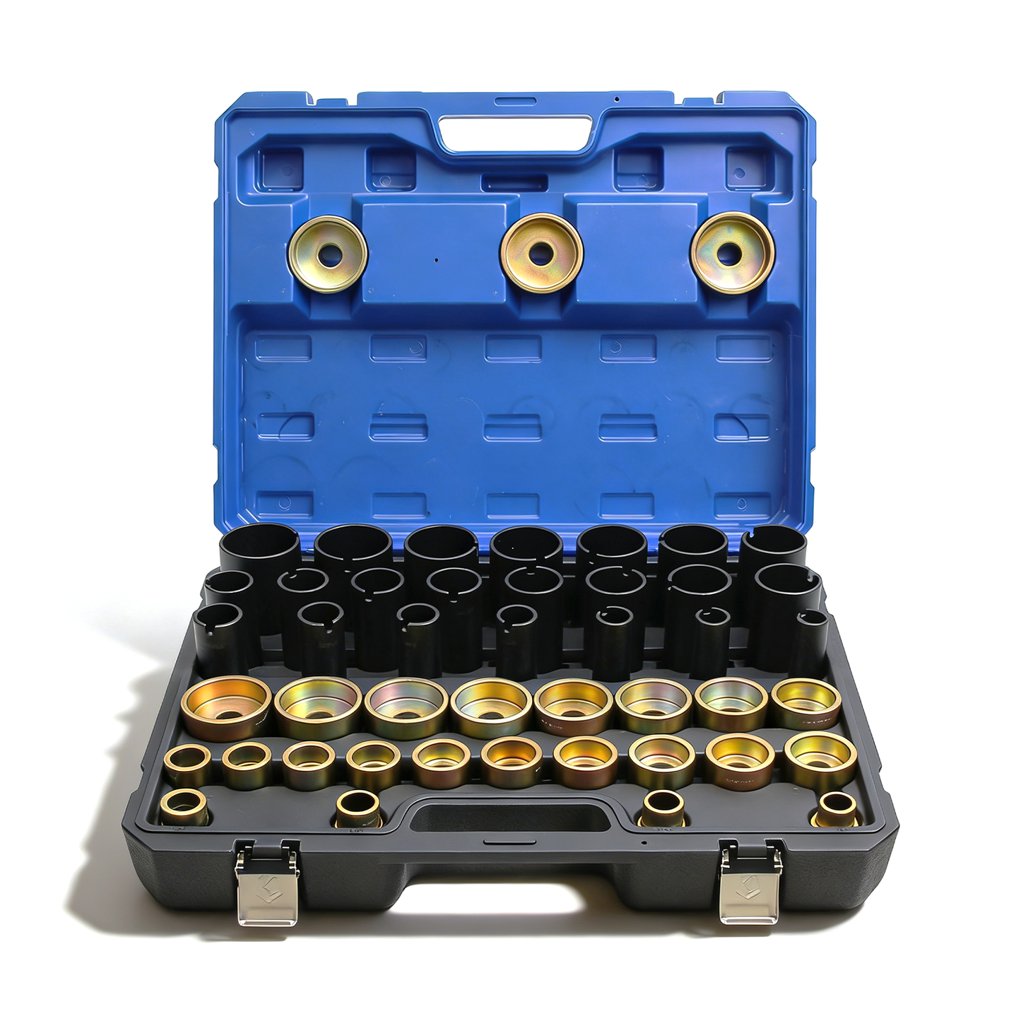 Kuntech Hydraulischer Buchsen Auspresssatz 26–74mm Silentlager Werkzeug Abzieher Set KFZ