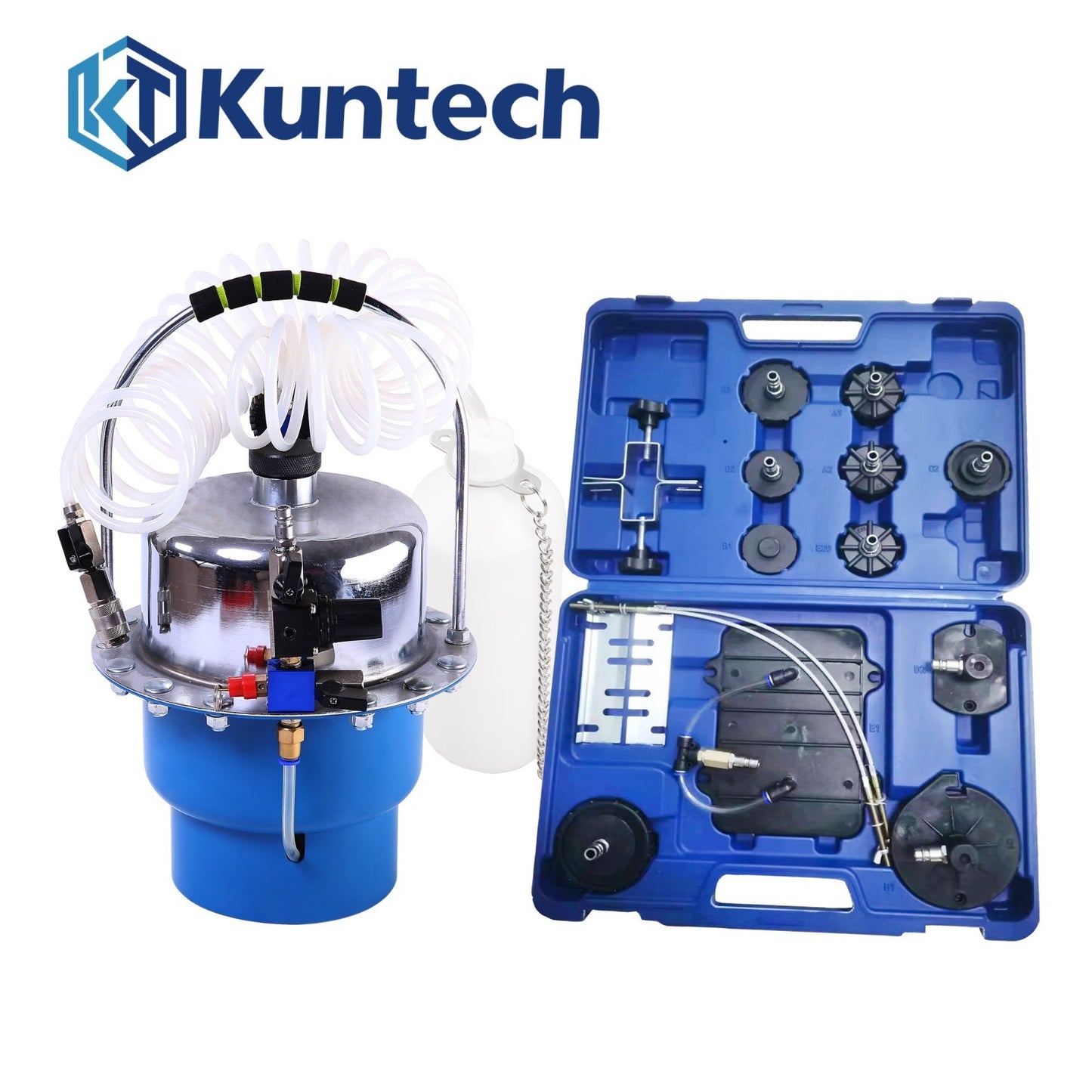 BREMSENENTLÜFTUNGSGERÄT 5 LITER DRUCKLUFT BREMSENENTLÜFTER + KFZ ADAPTER0