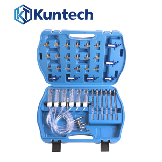 Common-Rail-Tester Diesel Rücklaufmengen Prüfgerät- mit 24 Adaptern0