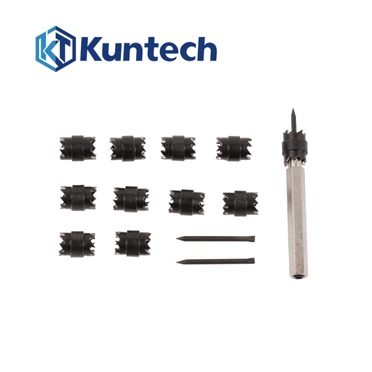 13Pcs Doppelseitiger 3/8" Spot Weld Cutter HSS Bohrer Entferner0