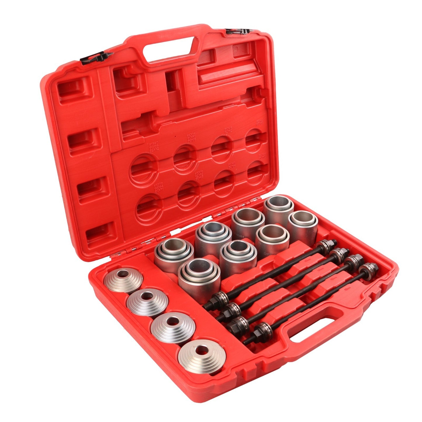 Silentlager Abzieher Satz Druckhülsen Demontage Achslager Lager Werkzeug 28-tlg2