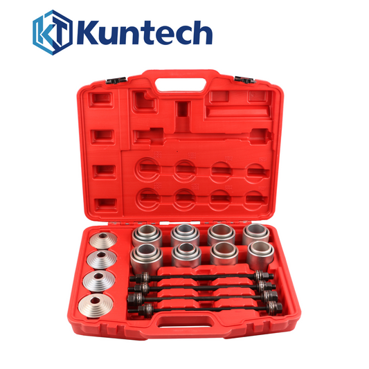 Silentlager Abzieher Satz Druckhülsen Demontage Achslager Lager Werkzeug 28-tlg0