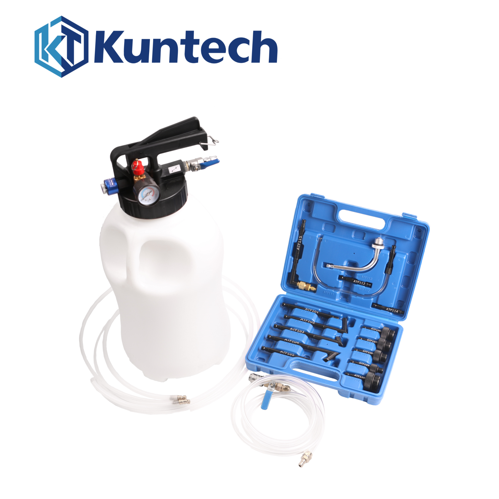 ATF Getriebeöl Druckluft Befüllen Gerät 10L Werkzeugset mit Wechselteile0
