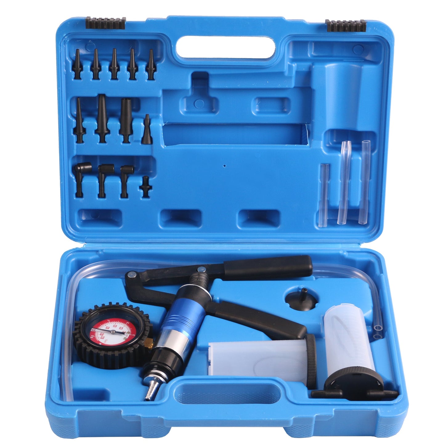 echtools EC1506 Vakuum Druckpumpen-Satz, Vakuum Tester, Bremsenentlüfter, Pumpe inkl. Adapter