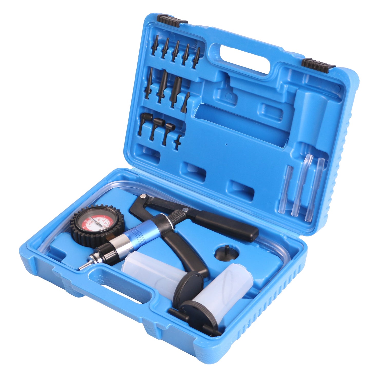 echtools EC1506 Vakuum Druckpumpen-Satz, Vakuum Tester, Bremsenentlüfter, Pumpe inkl. Adapter