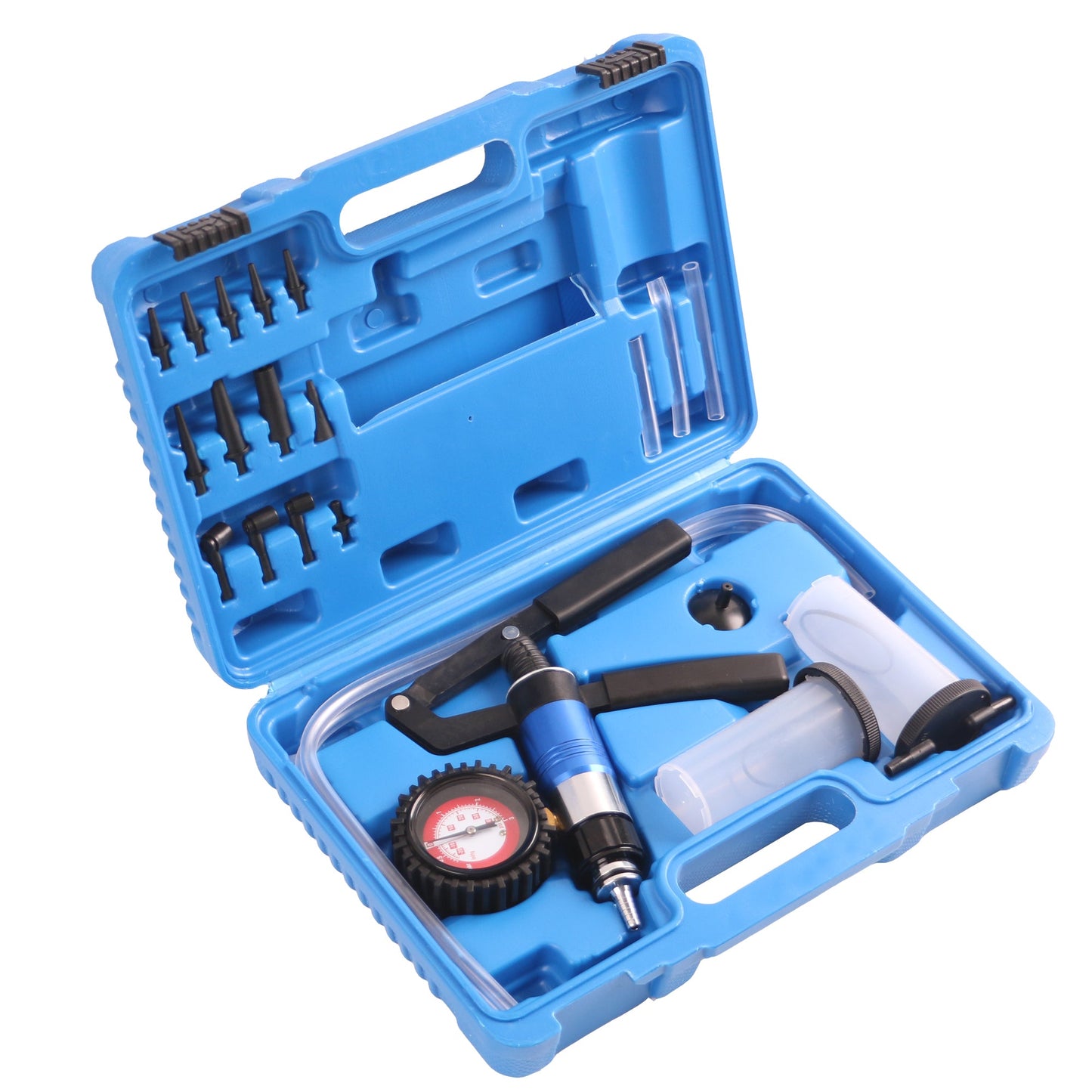 echtools EC1506 Vakuum Druckpumpen-Satz, Vakuum Tester, Bremsenentlüfter, Pumpe inkl. Adapter