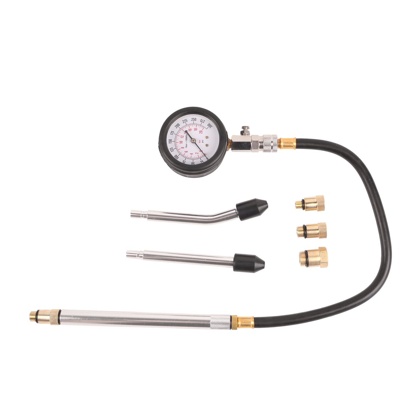 echtools EC1519 Kompressionsprüfer 0-20 bar oder 0-300 psi Verdichtungsmesser für KFZ Benzinmotor