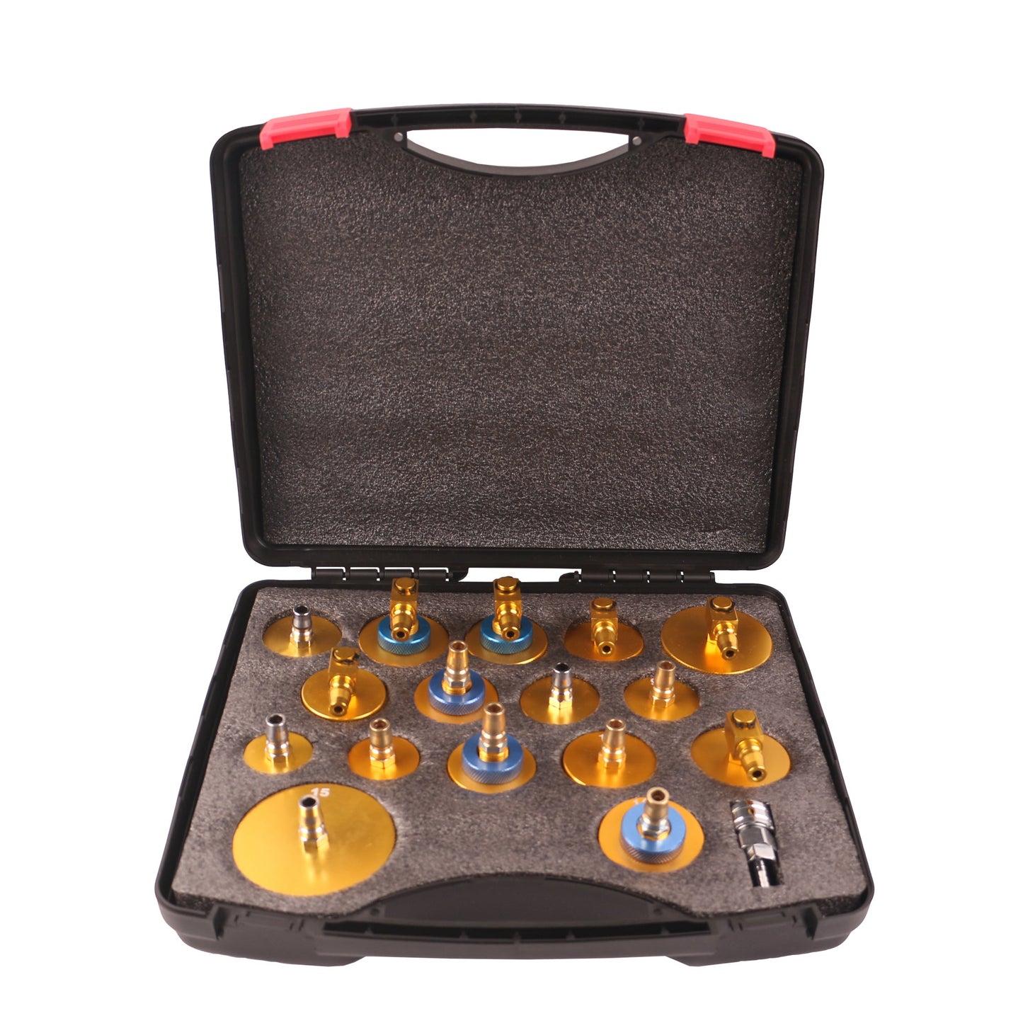 echtools EC1520 Elektrischer Bremsenentlüfter mit Akku Kupplung Entlüften Adapter Set