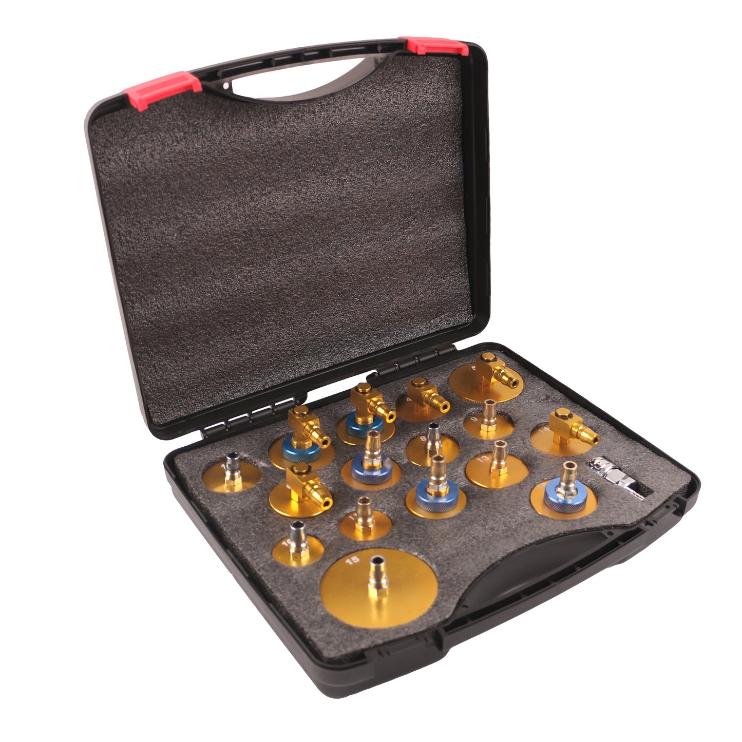 echtools EC1520 Elektrischer Bremsenentlüfter mit Akku Kupplung Entlüften Adapter Set
