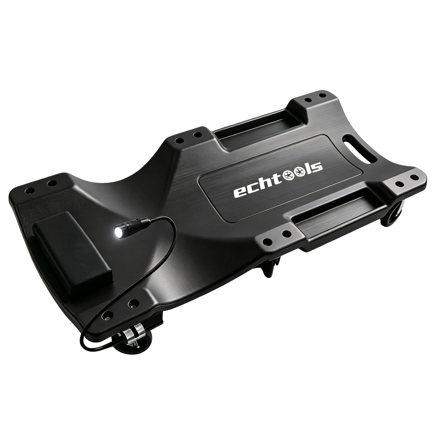 echtools EC1718 Kfz Rollbrett mit LED Tragkraft Montageliege Werkstattliege