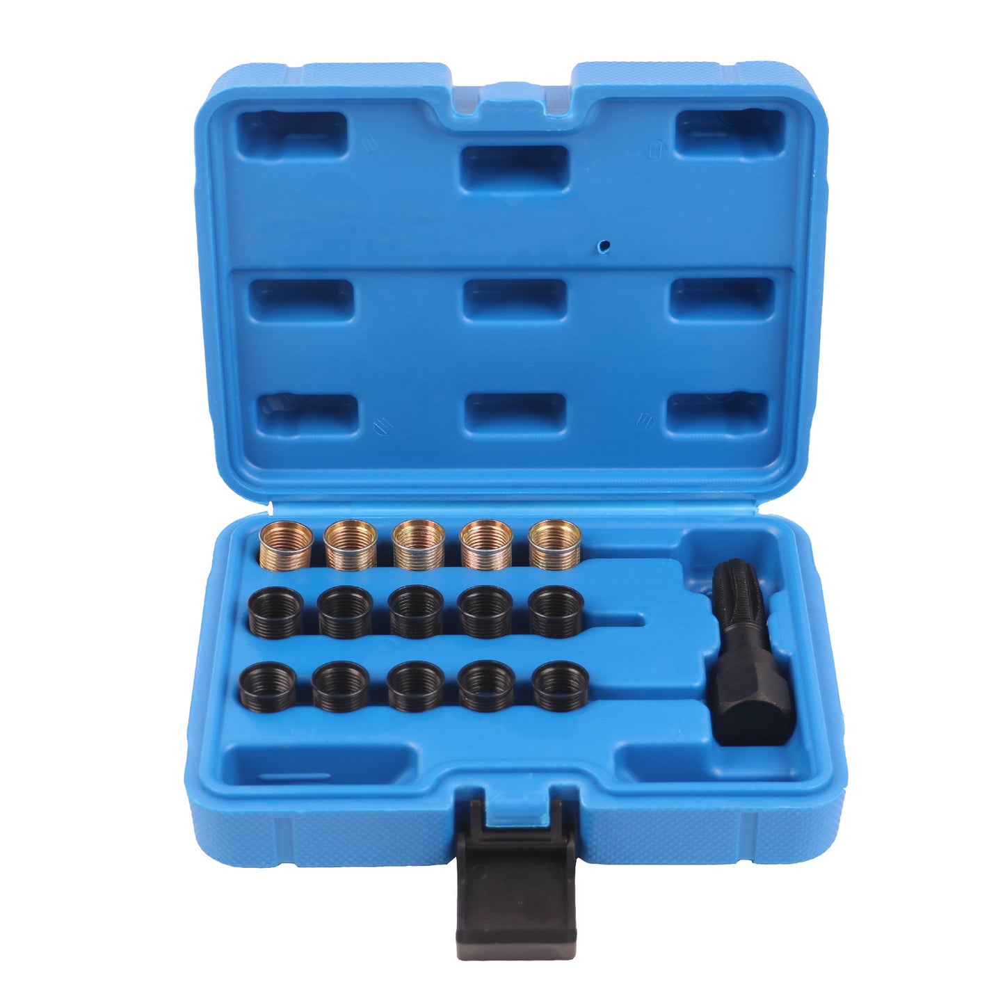 echtools EC1805 Zündkerzen Gewinde Reparatur Satz M14x1.25 Ersatzgewinde Bohrer Gewindehülse Kfz