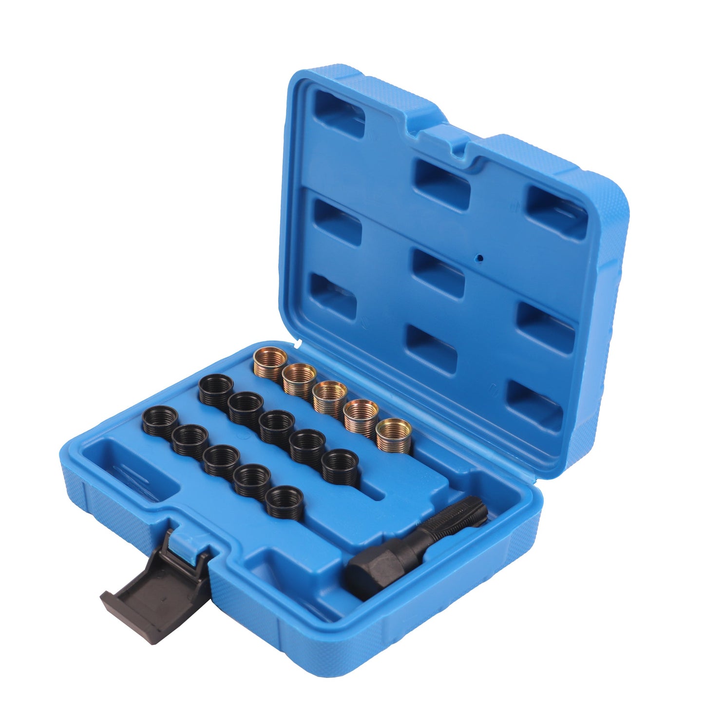 echtools EC1805 Zündkerzen Gewinde Reparatur Satz M14x1.25 Ersatzgewinde Bohrer Gewindehülse Kfz