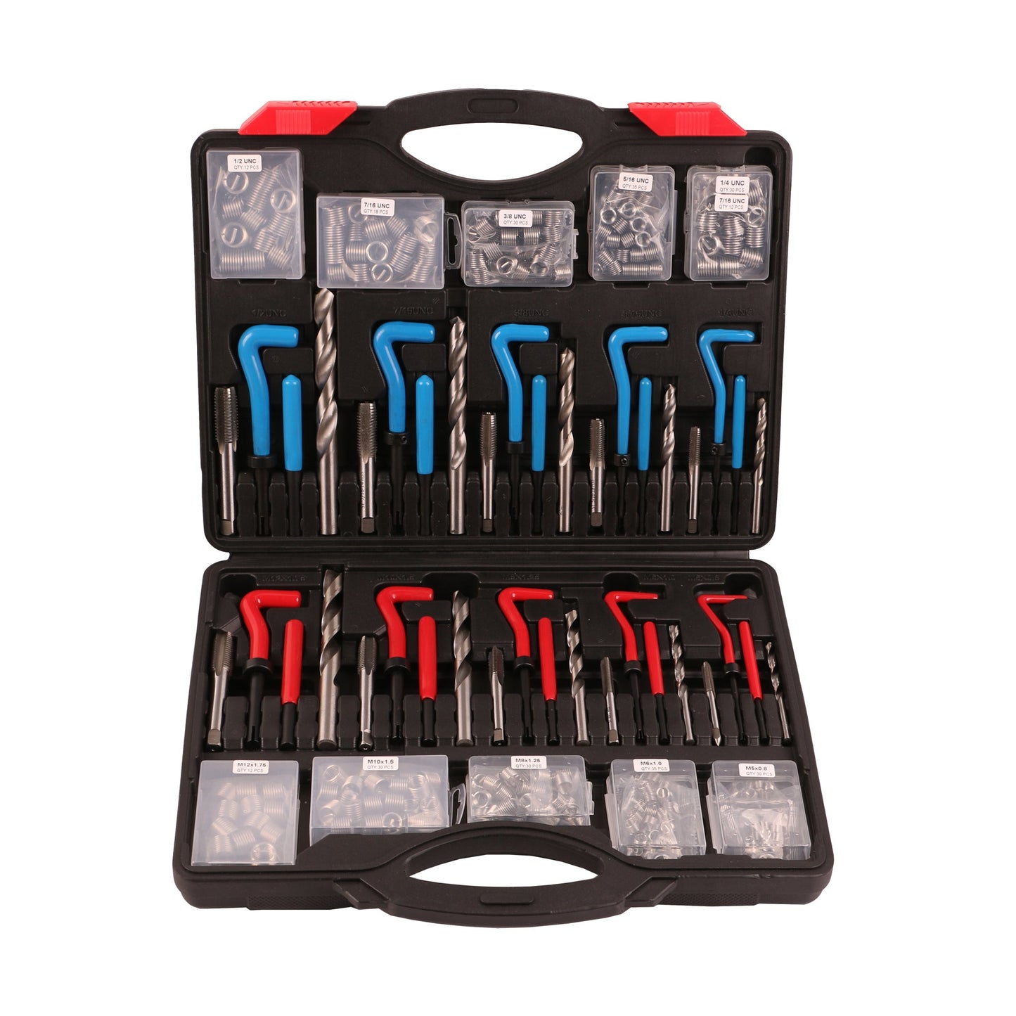 echtools EC1829 314 tlg Gewinde Reparatur Set Gewindeeinsatz Werkzeug Satz HSS Bohrer Metrisch & SAE