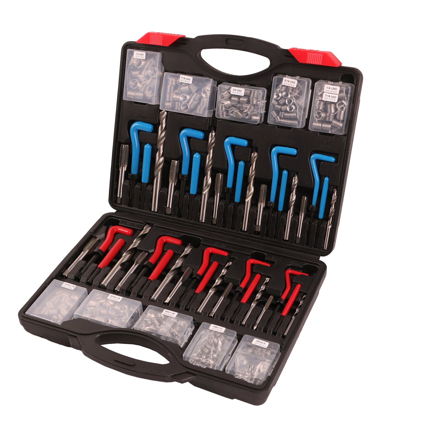 echtools EC1829 314 tlg Gewinde Reparatur Set Gewindeeinsatz Werkzeug Satz HSS Bohrer Metrisch & SAE