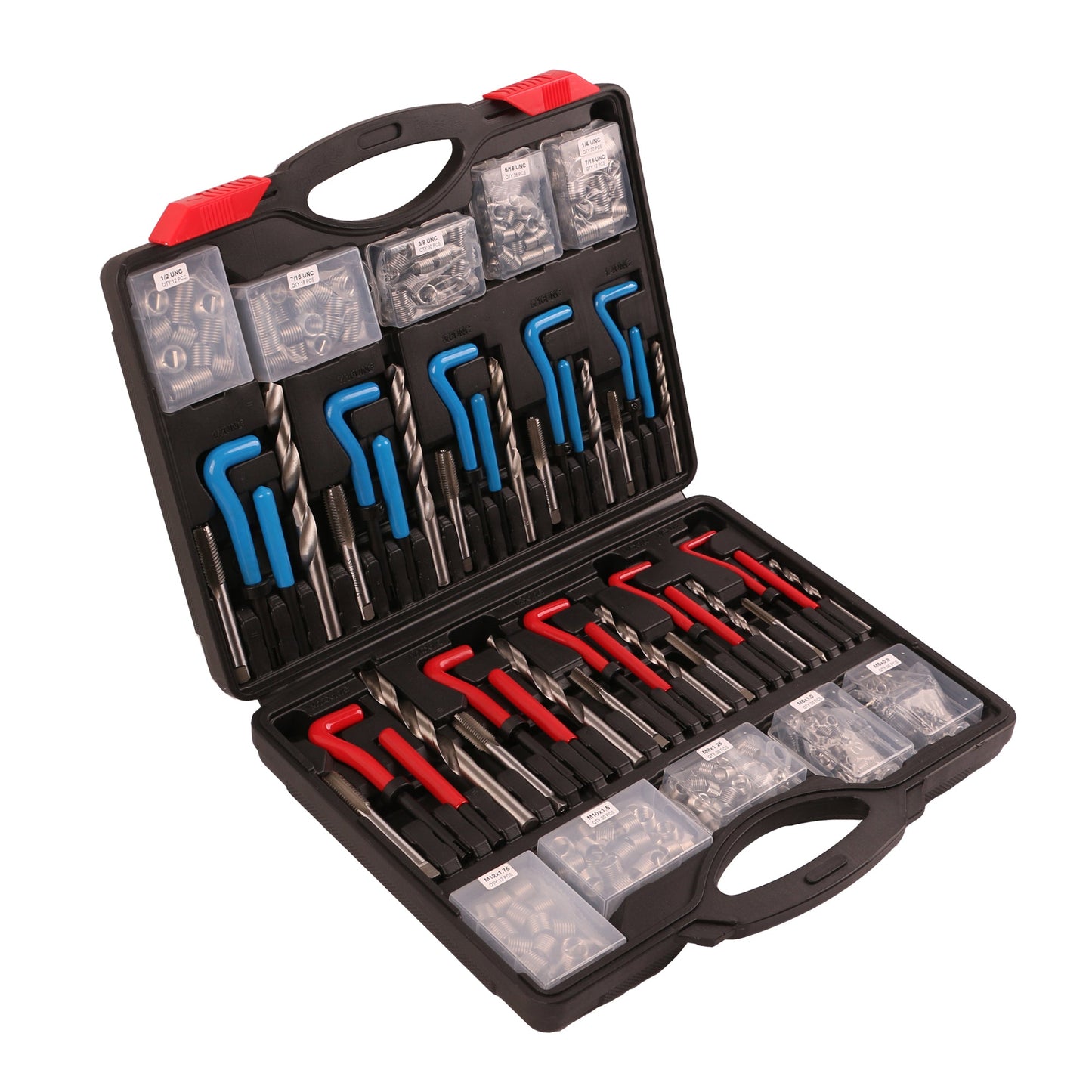echtools EC1829 314 tlg Gewinde Reparatur Set Gewindeeinsatz Werkzeug Satz HSS Bohrer Metrisch & SAE