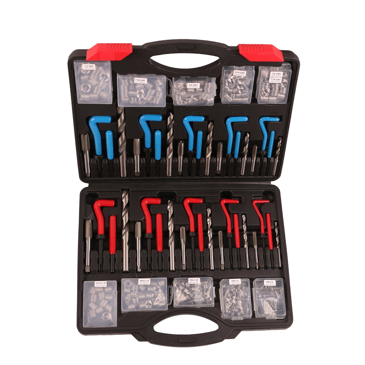 echtools EC1829 314 tlg Gewinde Reparatur Set Gewindeeinsatz Werkzeug Satz HSS Bohrer Metrisch & SAE